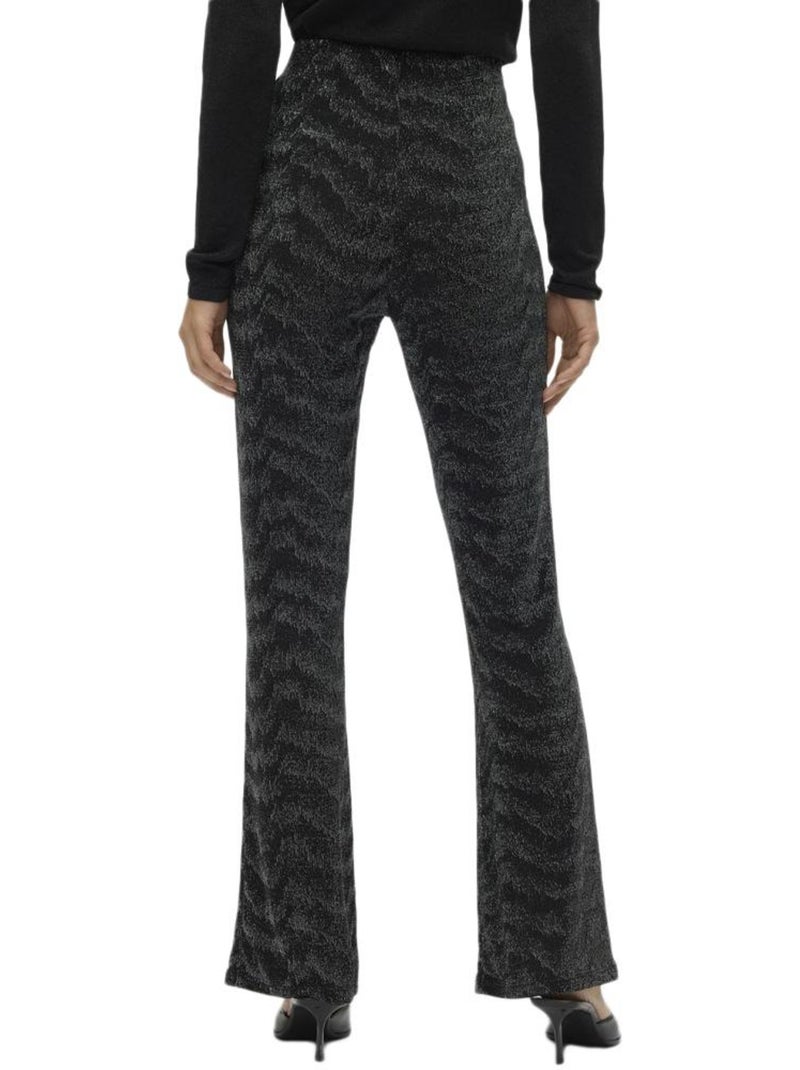 Pantalon Femme Vero Moda Noir Argenté - Kiabi