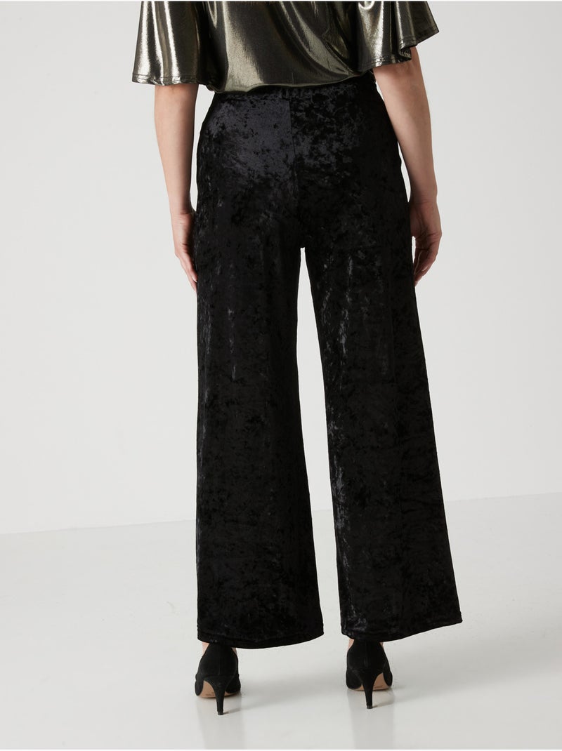 Pantalon fête en velours - DAXON Noir Noir - Kiabi