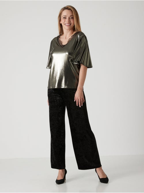 Pantalon fête en velours - DAXON - Kiabi Pantalon fête en velours - DAXON - Kiabi
