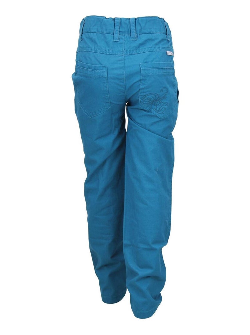 Pantalon fille FAFIRA - MISS GIRLY Bleu - Kiabi