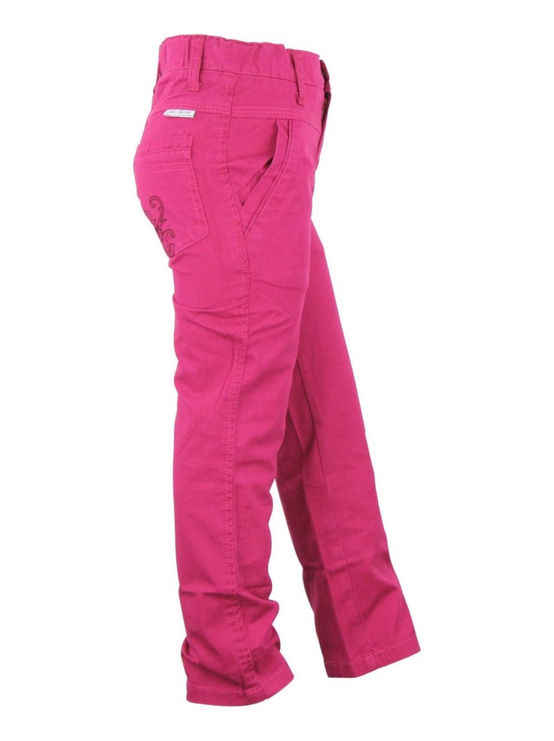 Pantalon fille FAFIRA - MISS GIRLY Rose framboise - Kiabi