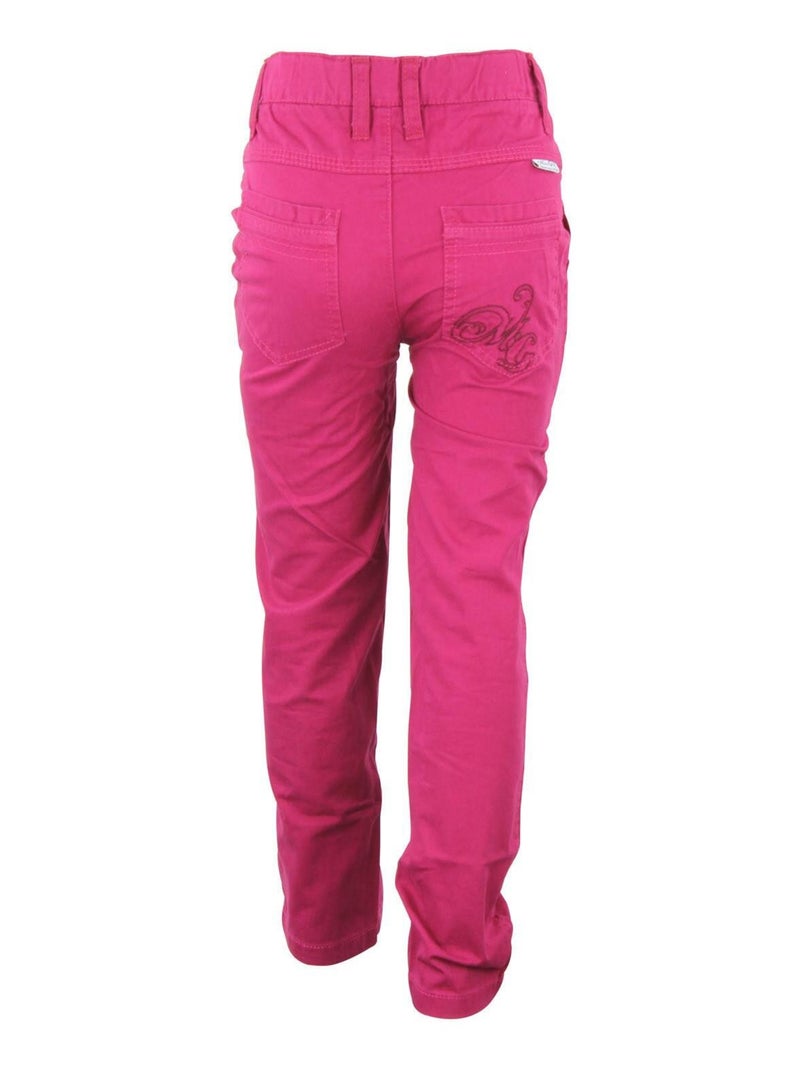 Pantalon fille FAFIRA - MISS GIRLY Rose framboise - Kiabi