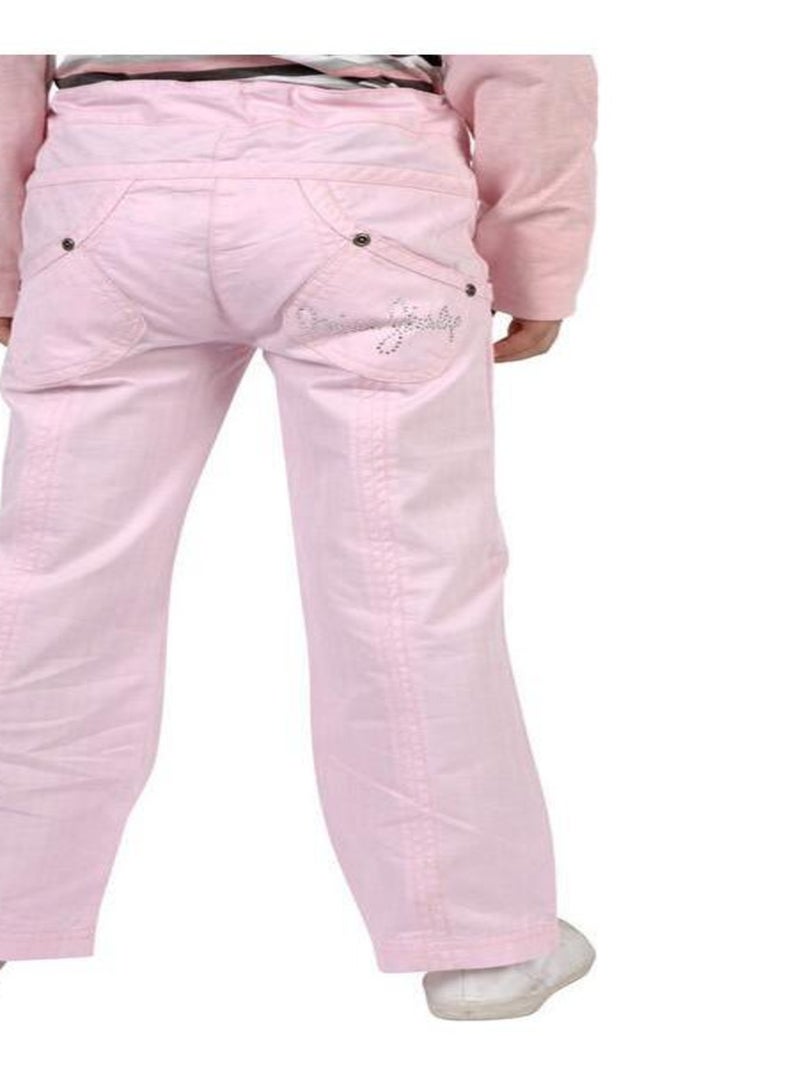 Pantalon fille FAZER - MISS GIRLY Rose - Kiabi