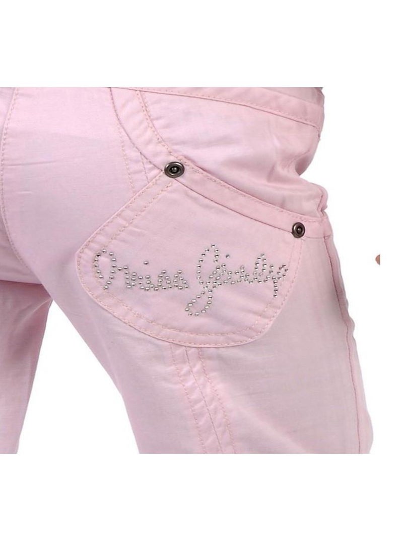 Pantalon fille FAZER - MISS GIRLY Rose - Kiabi