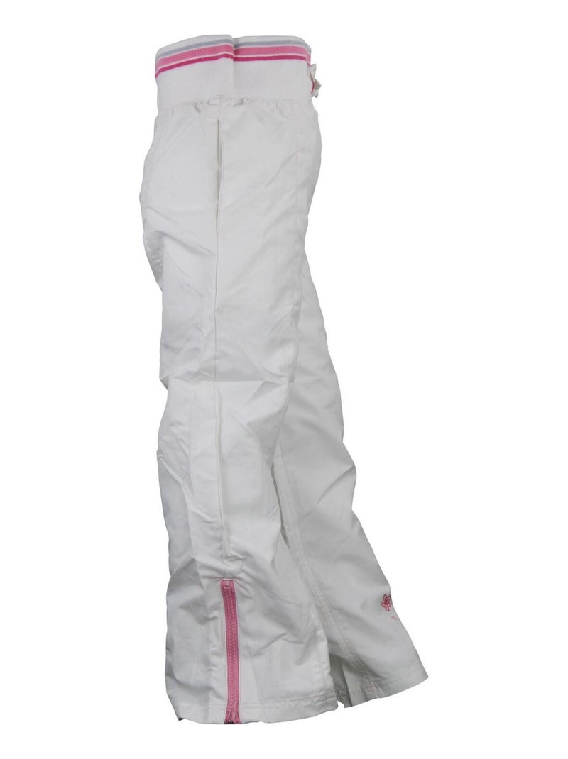 Pantalon fille FOLISE - MISS GIRLY Blanc Rose - Kiabi