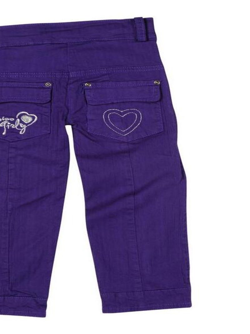 Pantalon fille FOVE - MISS GIRLY Violet - Kiabi