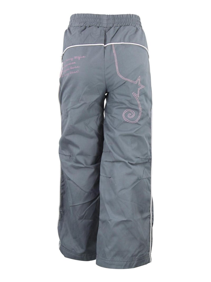 Pantalon fille FOXIE - MISS GIRLY Gris - Kiabi