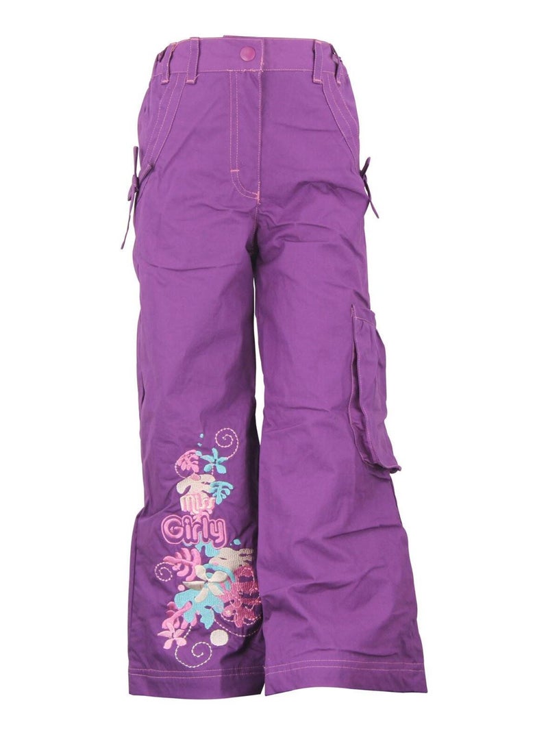 Pantalon fille FRIMOPINA - MISS GIRLY Violet - Kiabi