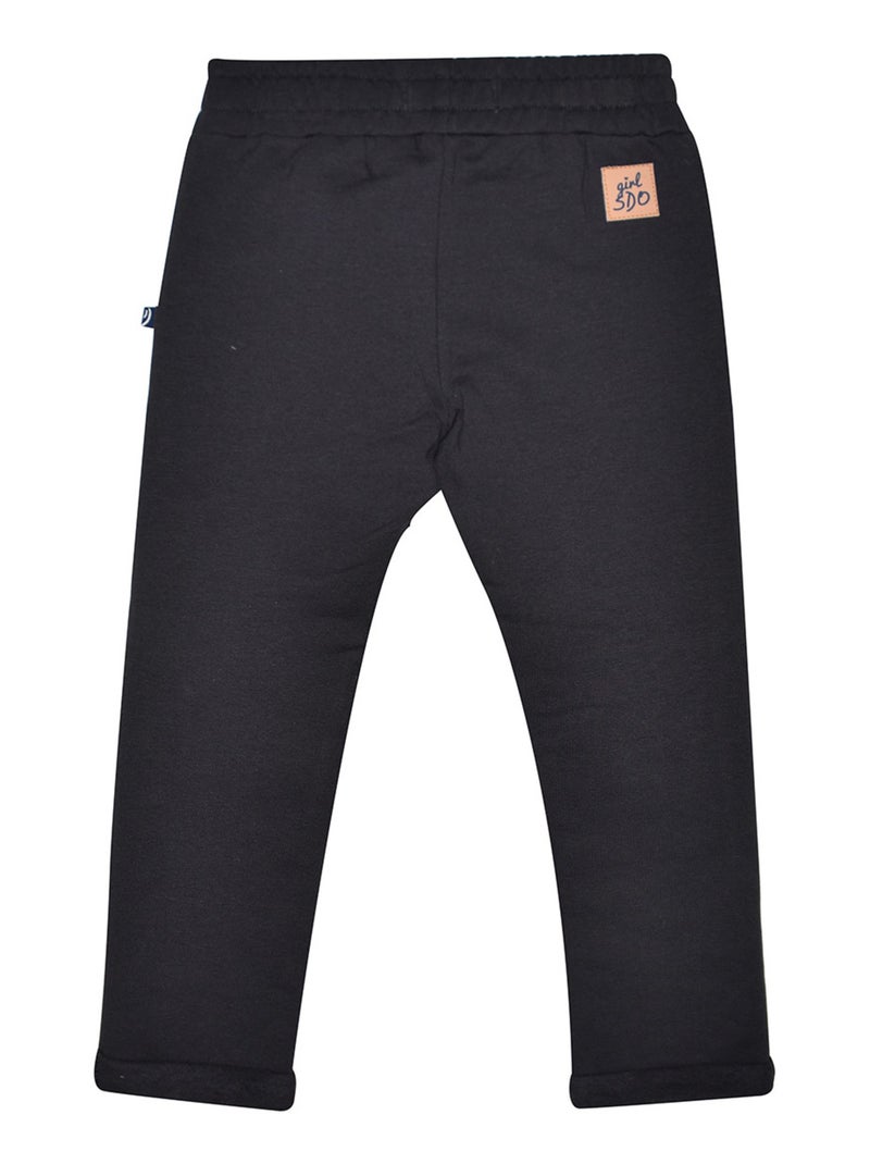 PANTALON FILLE MOLLETON FREDERICA Gris - Kiabi