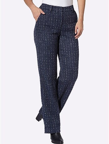 Pantalon fils métallisés tissés - taille standard - helline