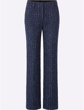 Pantalon fils métallisés tissés - taille standard - helline