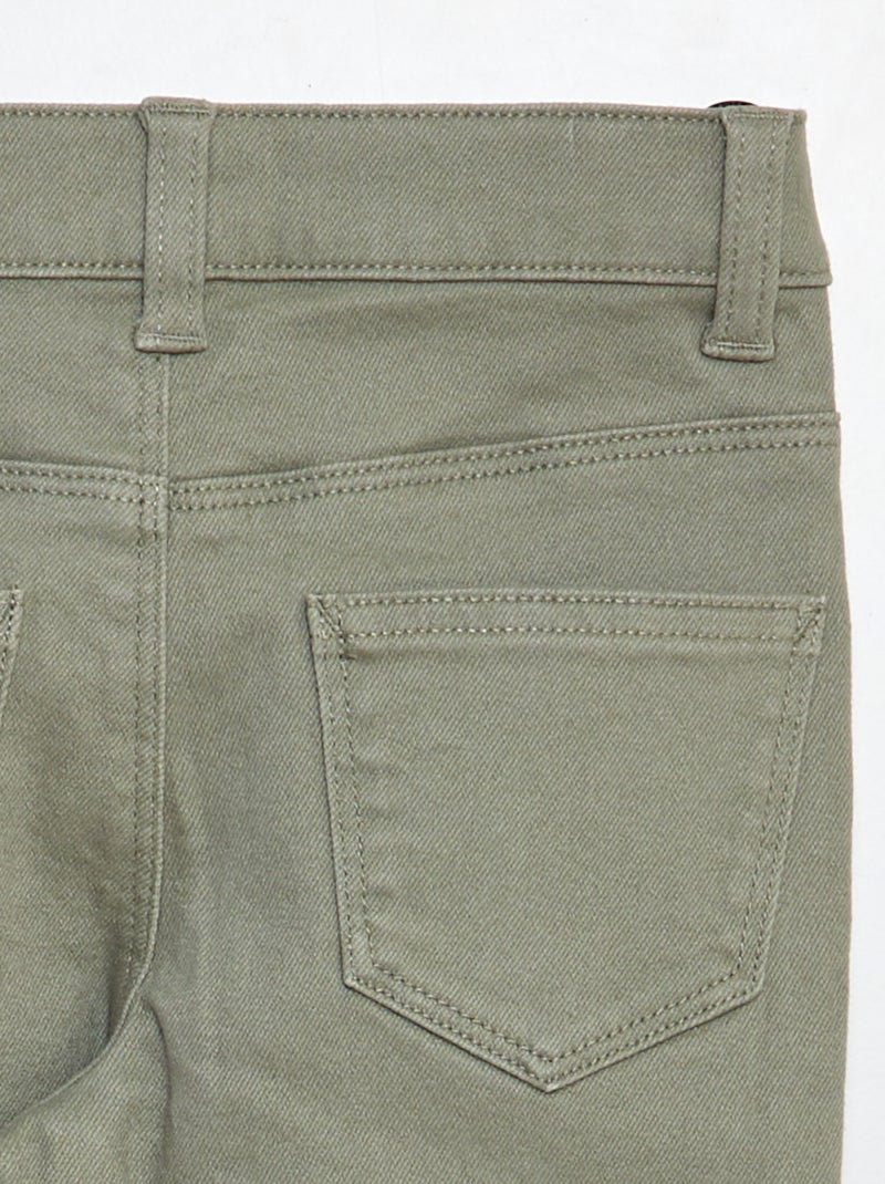 Pantalon flare - Coupe + ajustée Vert - Kiabi