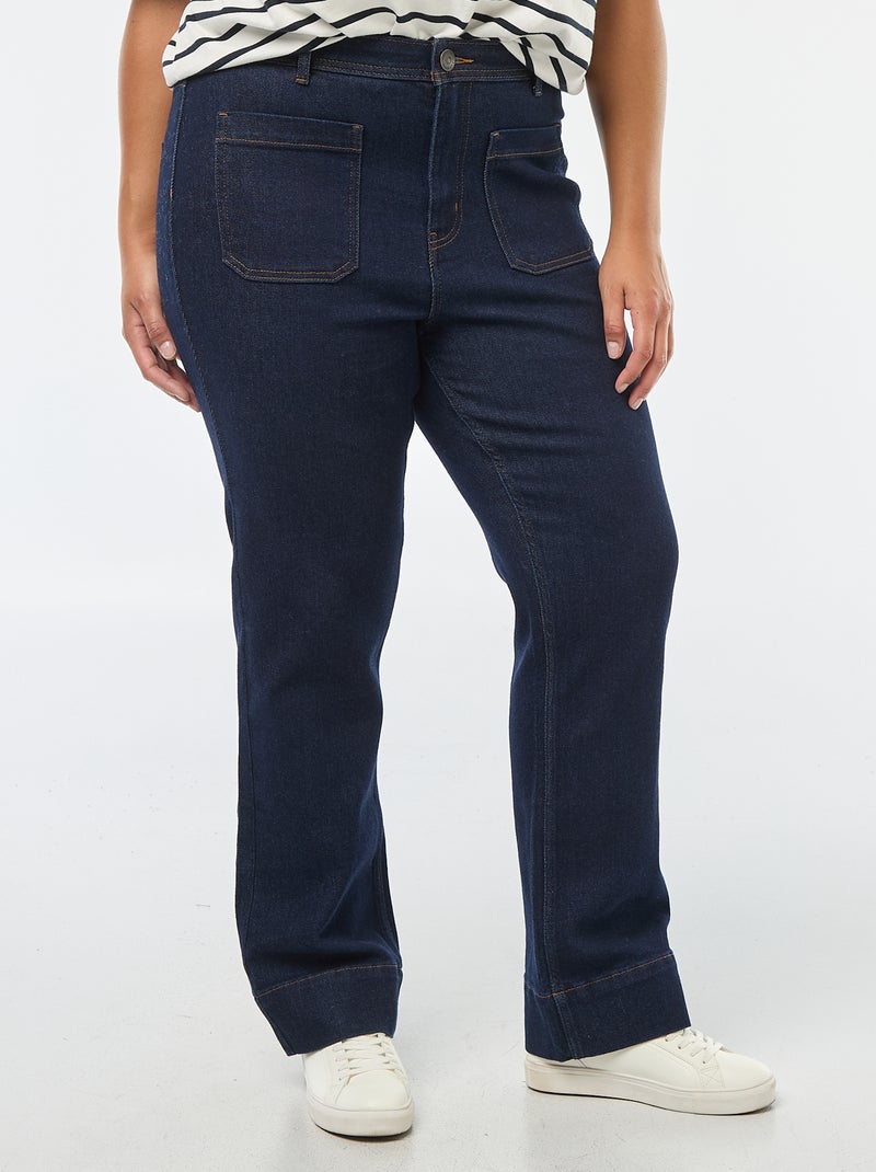 Pantalon flare Bleu - Kiabi