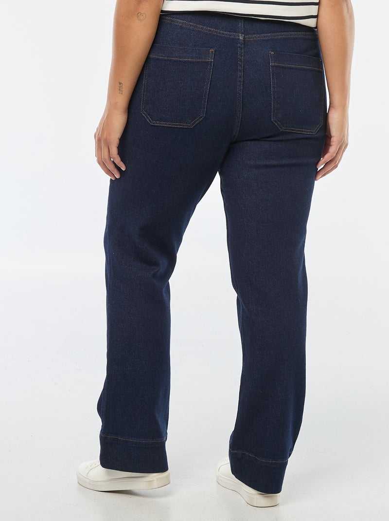 Pantalon flare Bleu - Kiabi