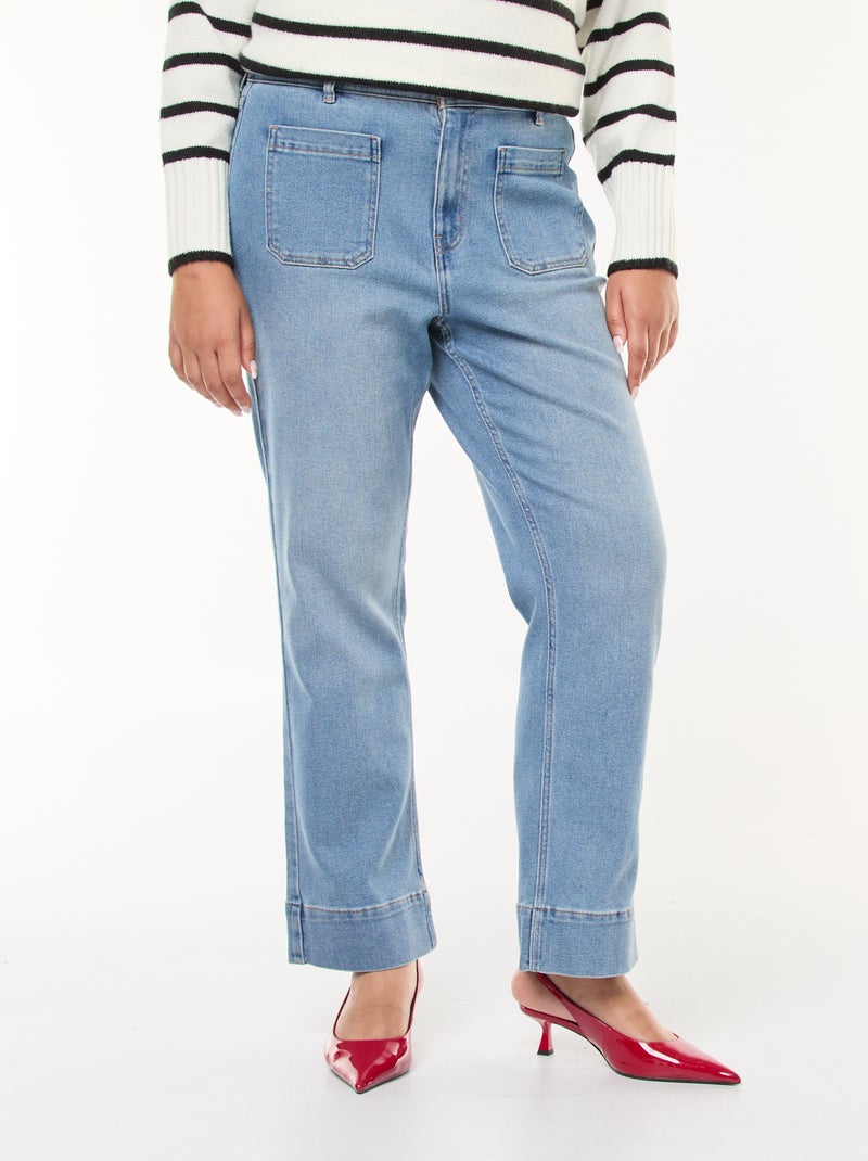 Pantalon flare Bleu - Kiabi