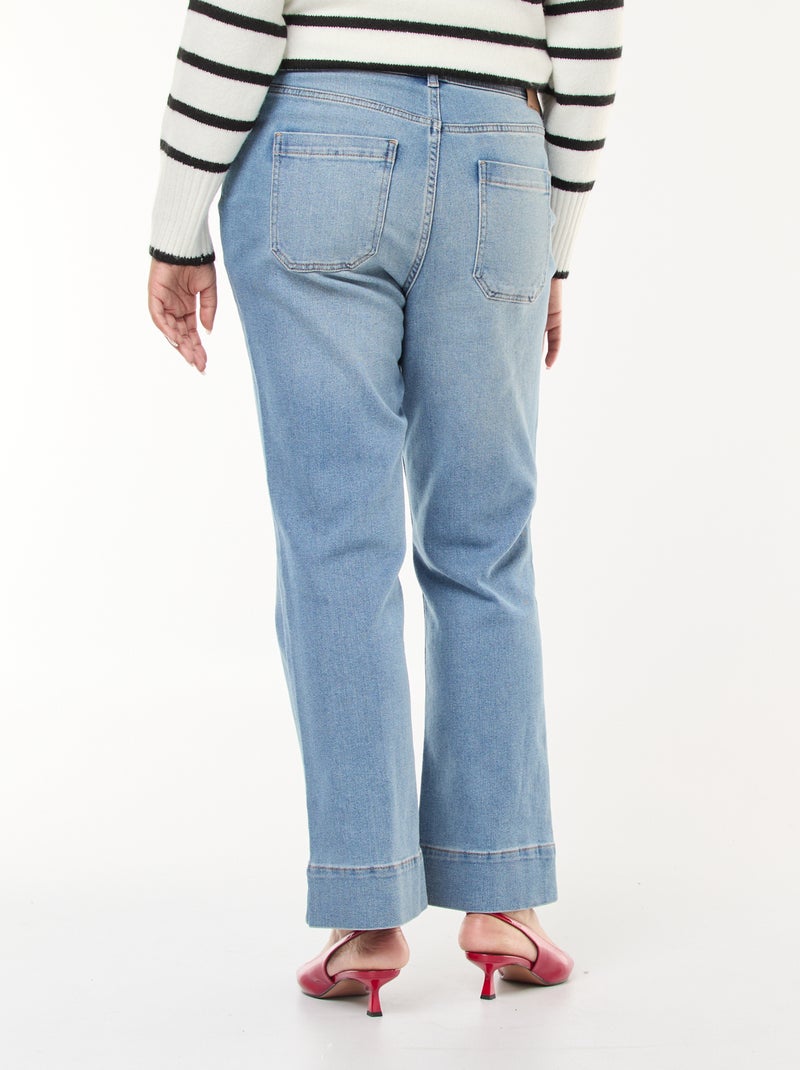 Pantalon flare Bleu - Kiabi