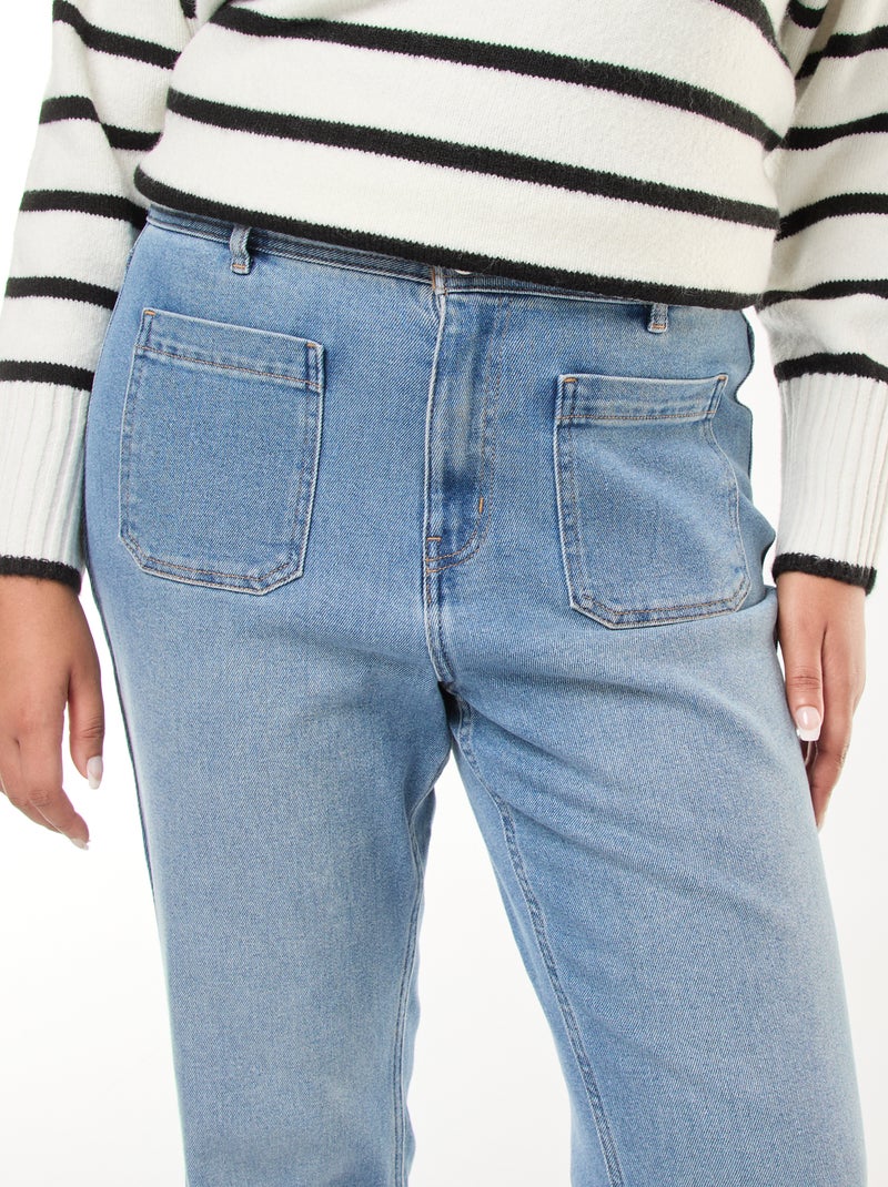 Pantalon flare Bleu - Kiabi