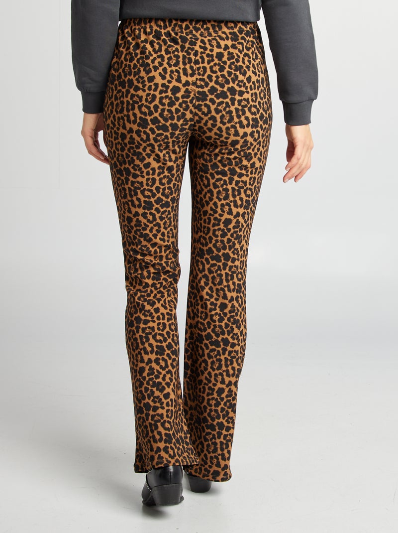 Pantalon flare de maternité léopard - Kiabi
