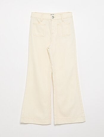 Pantalon flare en denim
