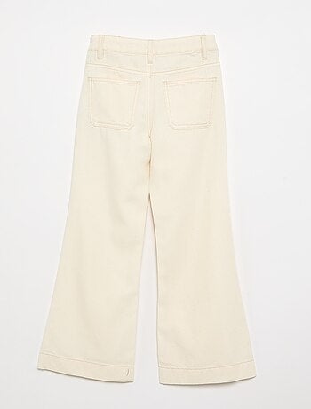 Pantalon flare en denim