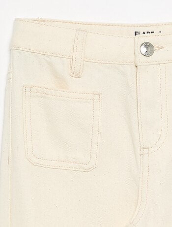 Pantalon flare en denim