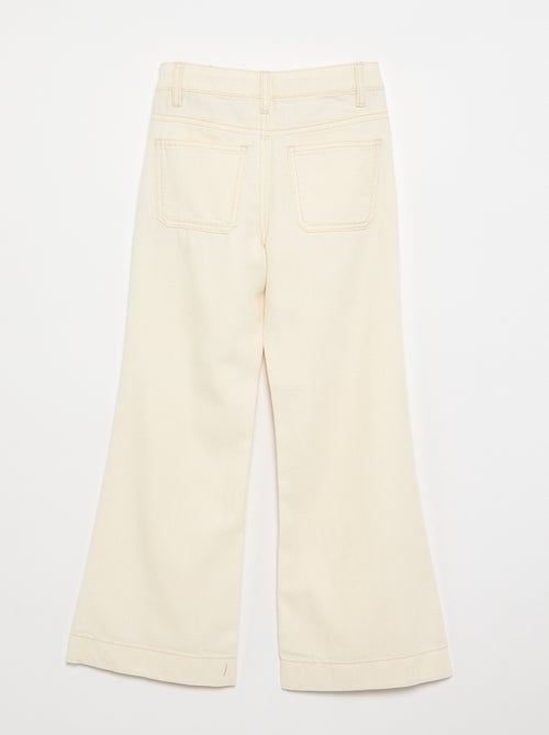 Pantalon flare en denim - Kiabi Pantalon flare en denim - Kiabi