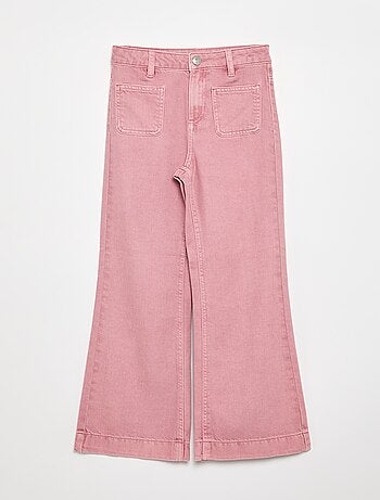 Pantalon flare en denim