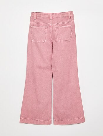 Pantalon flare en denim