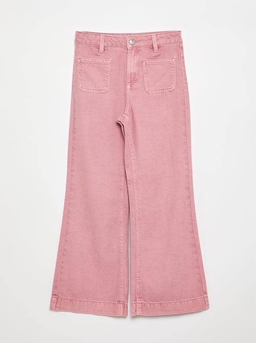 Pantalon flare en denim - Kiabi Pantalon flare en denim - Kiabi