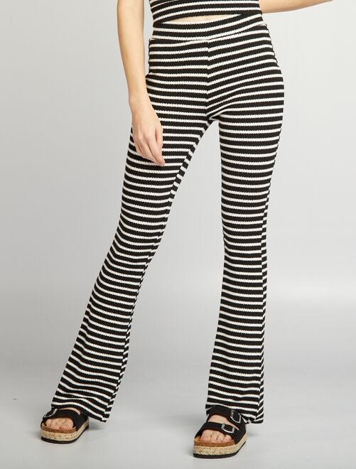 pantalon flare kiabi