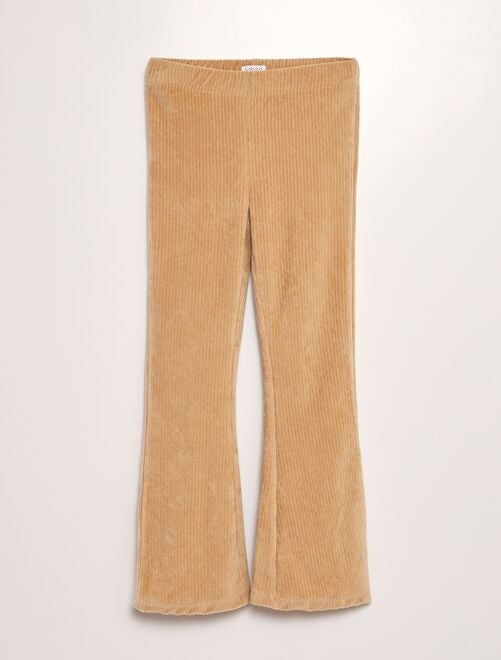 Pantalon flare en velours - Kiabi