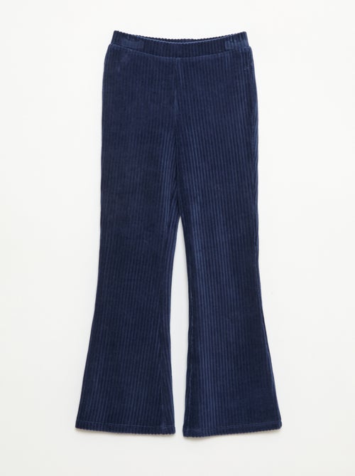 Pantalon flare en velours côtelé - Kiabi