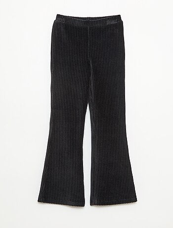 Pantalon flare en velours côtelé