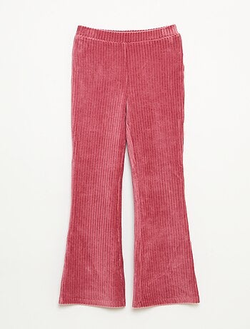 Pantalon flare en velours côtelé