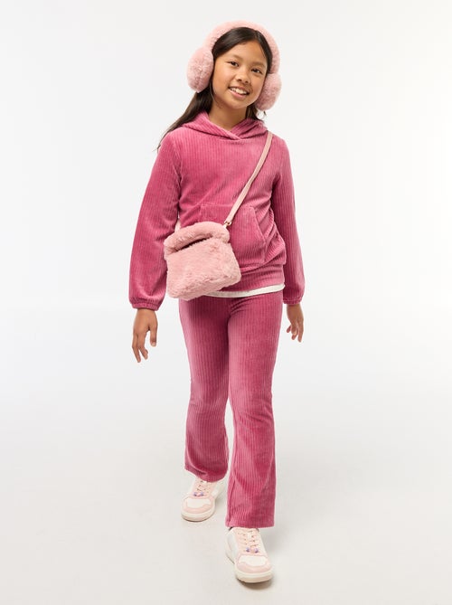 Pantalon flare en velours côtelé - Kiabi