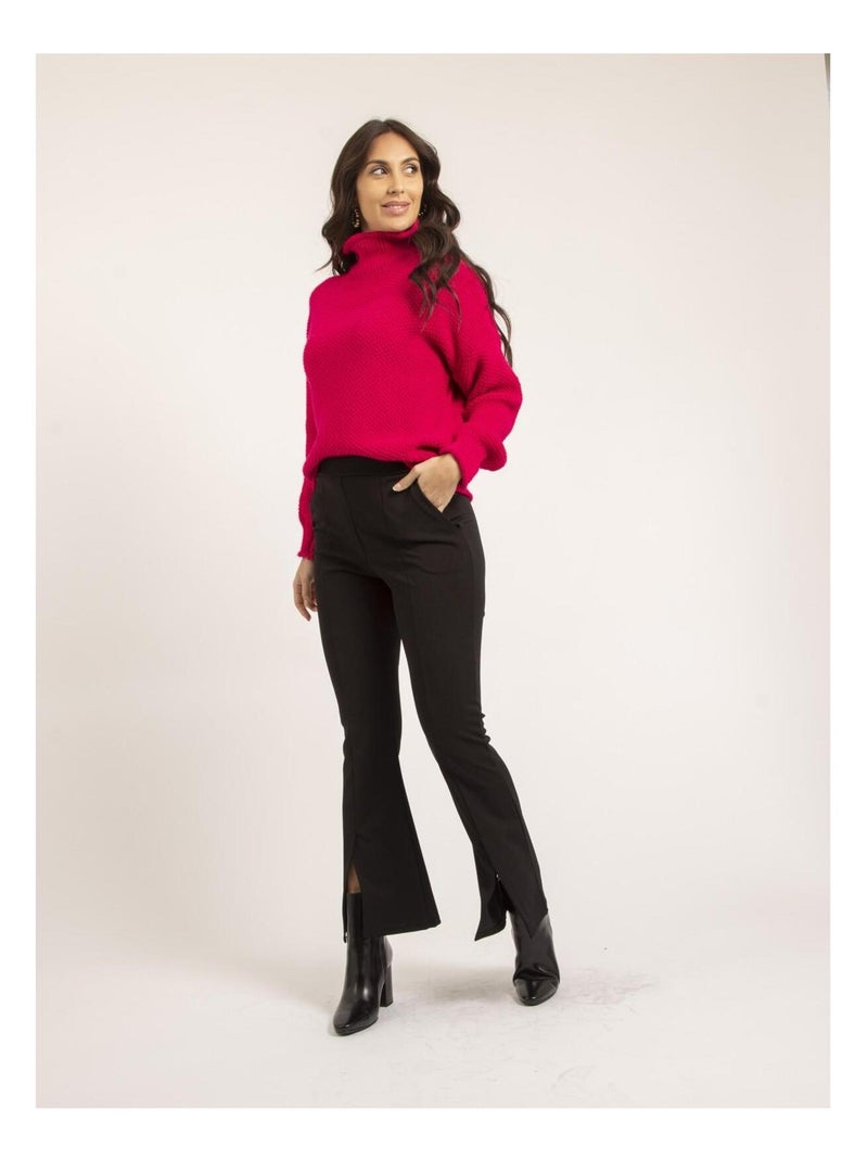 Pantalon flare ENORA Noir - Kiabi
