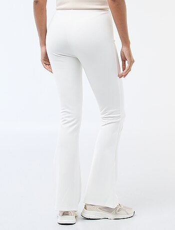 Pantalon flare femme en maille légère