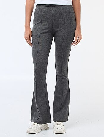 Pantalon flare femme en maille légère
