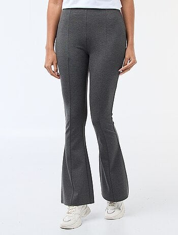 Pantalon flare femme en maille légère