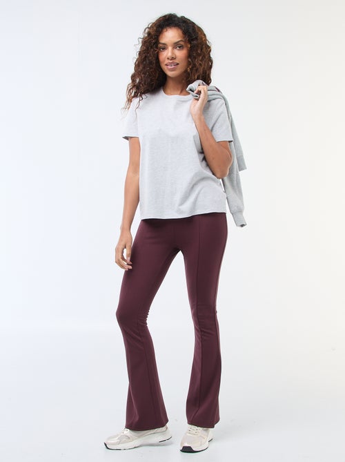 Pantalon flare femme en maille légère - Kiabi Pantalon flare femme en maille légère - Kiabi