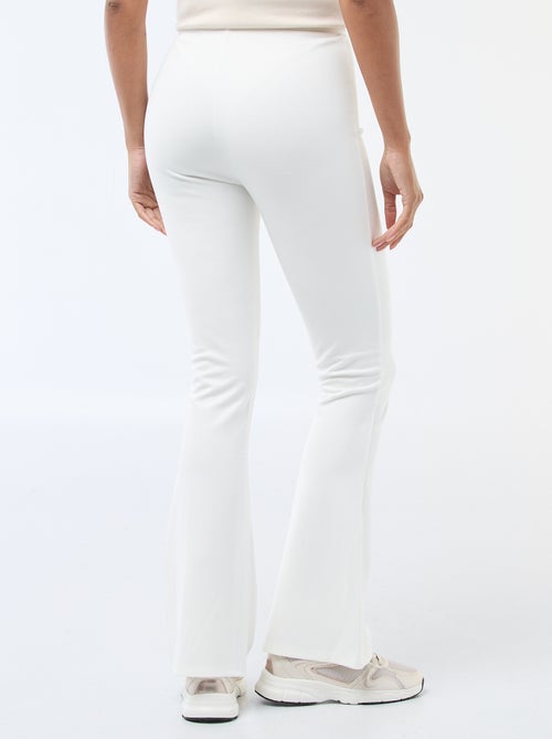Pantalon flare maille ultra-stretch - Kiabi