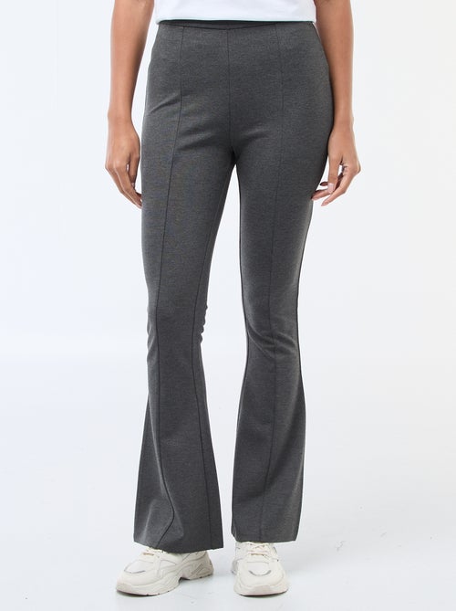 Pantalon flare maille ultra-stretch - Kiabi