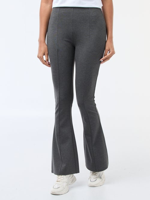 Pantalon flare maille ultra-stretch - Kiabi