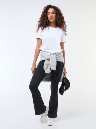 Pantalon flare maille ultra-stretch