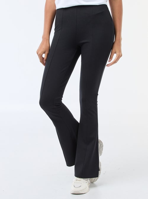 Pantalon flare maille ultra-stretch - Kiabi