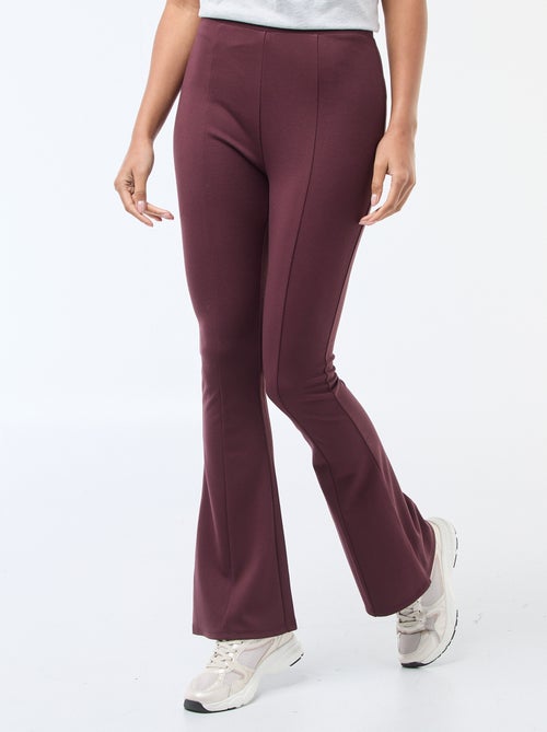 Pantalon flare maille ultra-stretch - Kiabi
