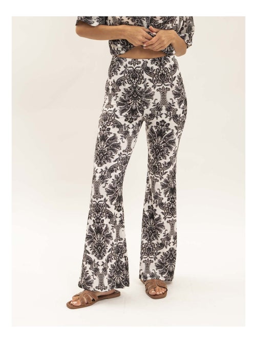 Pantalon flare motifs EDARZINE - Kiabi