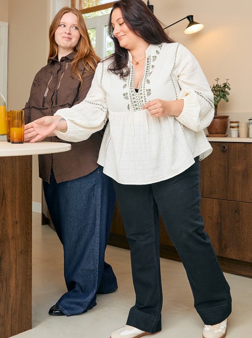 Pantalon flare - Kiabi