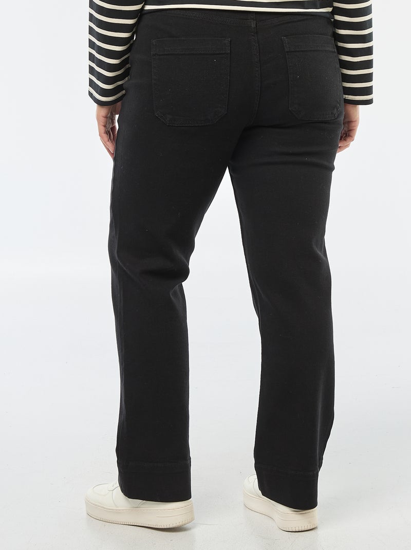 Pantalon flare Noir - Kiabi