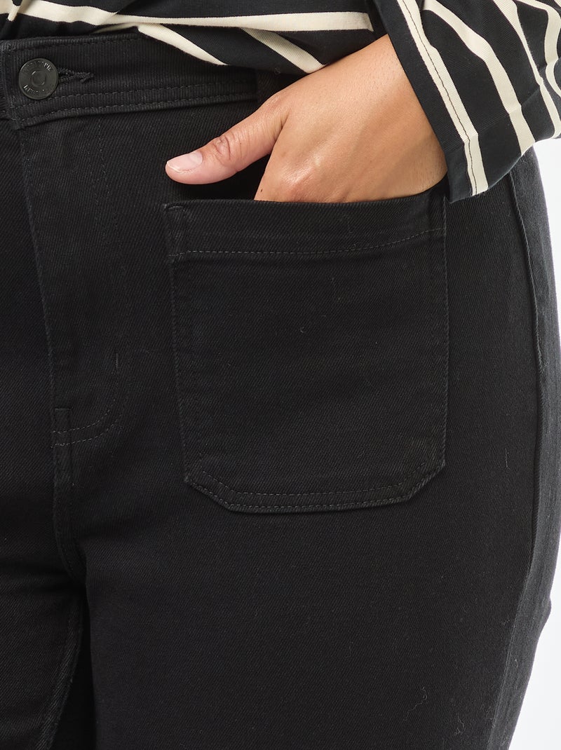 Pantalon flare Noir - Kiabi